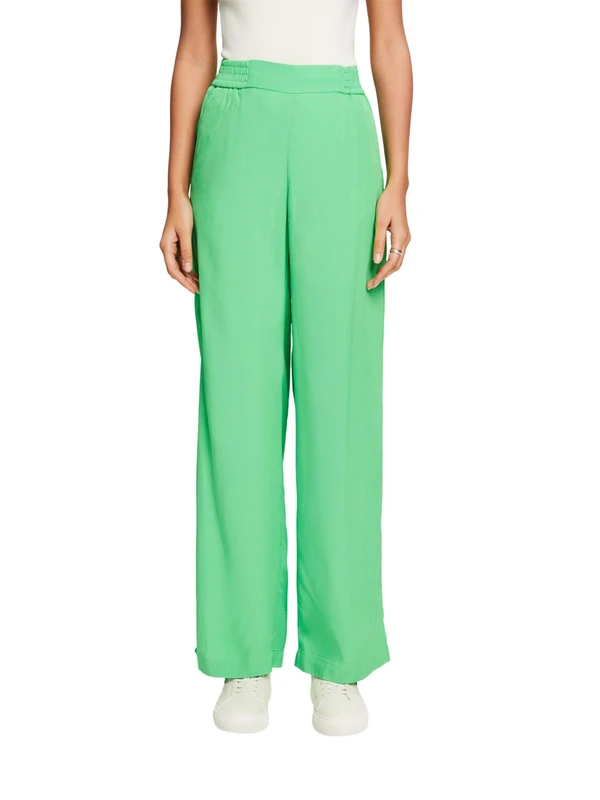 ESPRIT Women's 024ee1b323 Pants, 320/Citrus Green, 34W x 30L