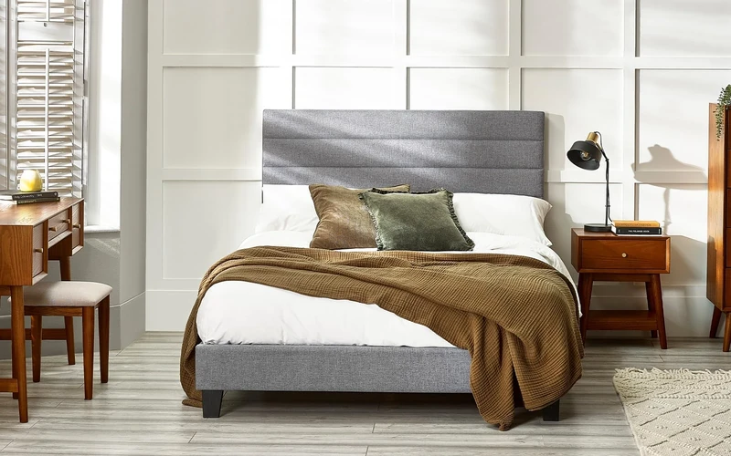 Julian Bowen Merida 150cm King Bed - Grey