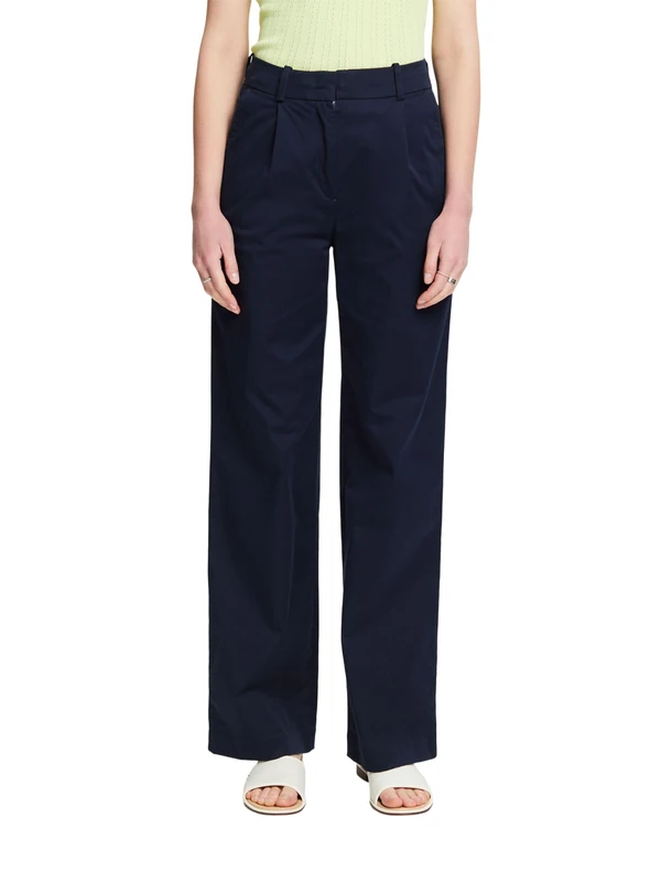 ESPRIT Women's 014ee1b309 Pants, 400/Navy, 30W x 30L