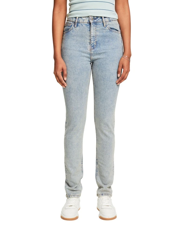ESPRIT Women's 024ee1b344 Jeans, 903/Blue Light Wash, 34W x 32L