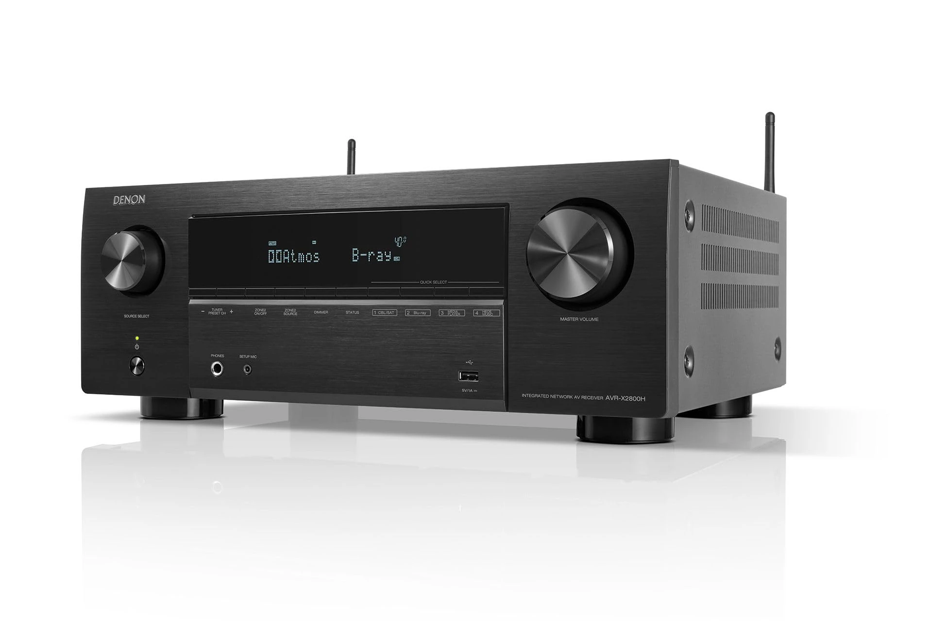 Denon AVR-X2800H (Black) Dolby Atmos and DTS:X AV Receiver