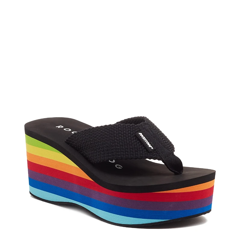 ROCKET DOG WOMENS CRUSH WEBBING/RAINBOW EVA6 - Image 1