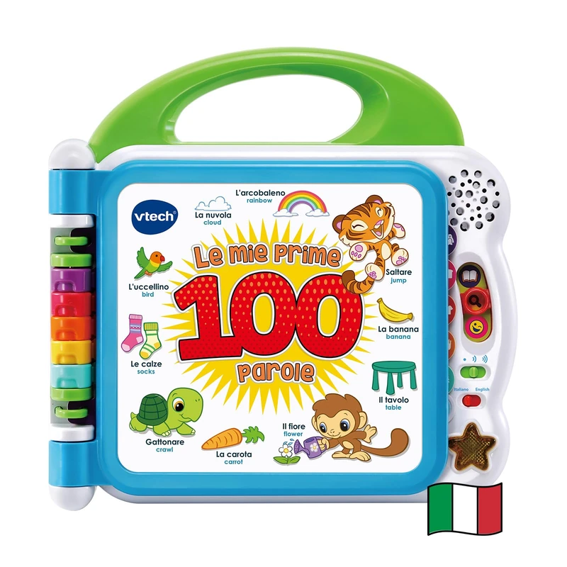 Hasbro V-Tech-My First Illustrated Book - My First 100 Words, Multicoloured, 80-601507-007