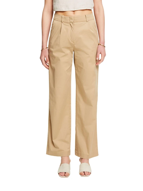 ESPRIT Women's 014ee1b309 Pants, 270/Beige, 34W x 32L