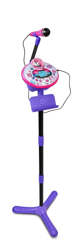 VTech Kidi Superstar Light Show Karaoke Microphone for Kids Concert Lighting Connecting Your MP3 Player Adjustable Microphone Max 140 cm Italian Language Batteries Included