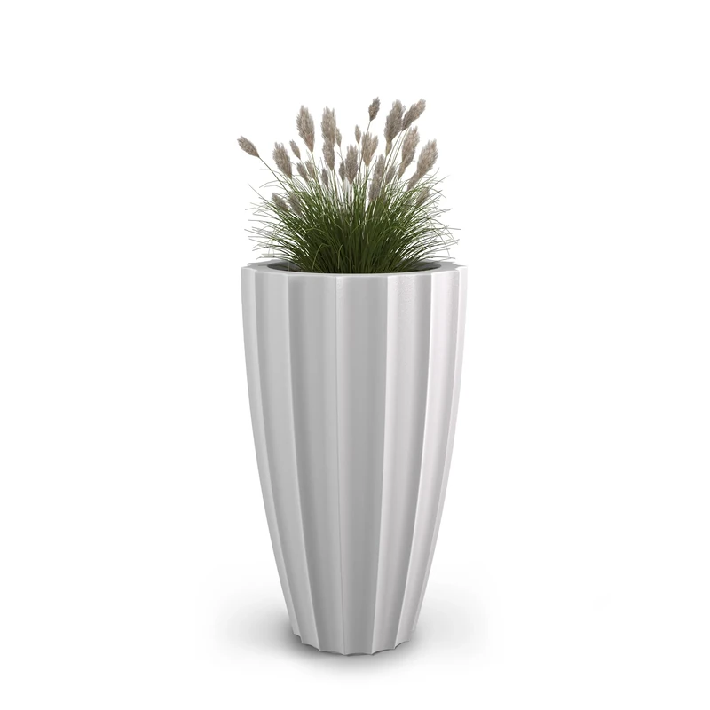 Mayne Planter, Polyethylene (PE), White, 28 in
