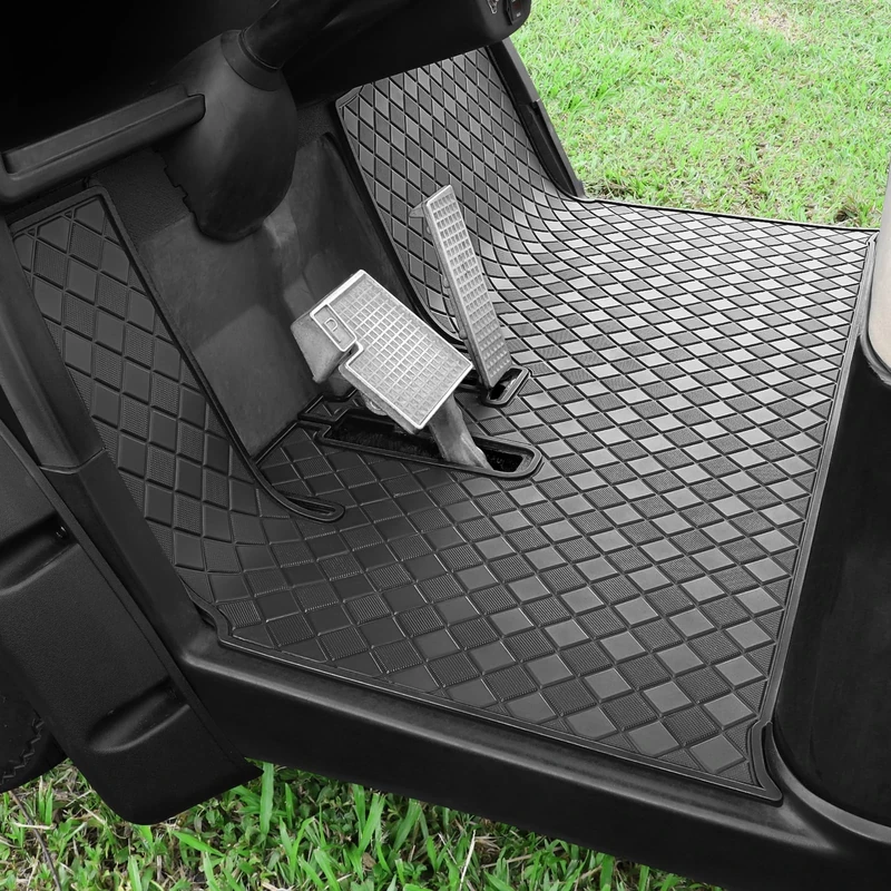Cartalia Golf Cart Floor Mat for Yamaha Drive/G29 Golf Cart (Black Trim)