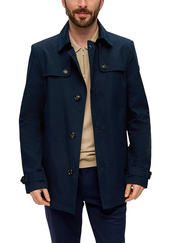 s.Oliver BLACK LABEL Men's 2148938 Trenchcoat, 5978, 44