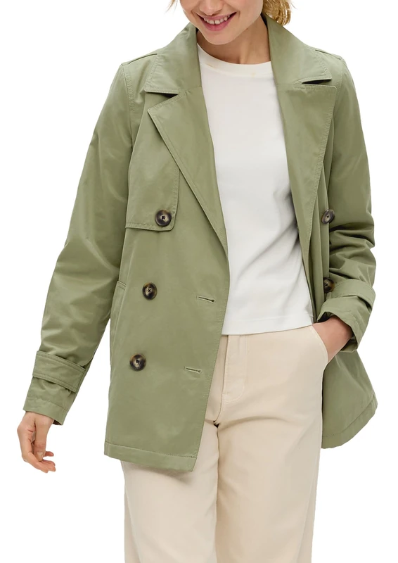 s.Oliver Women's 2149095 Outdoor Jacket, Olive 7390, 6
