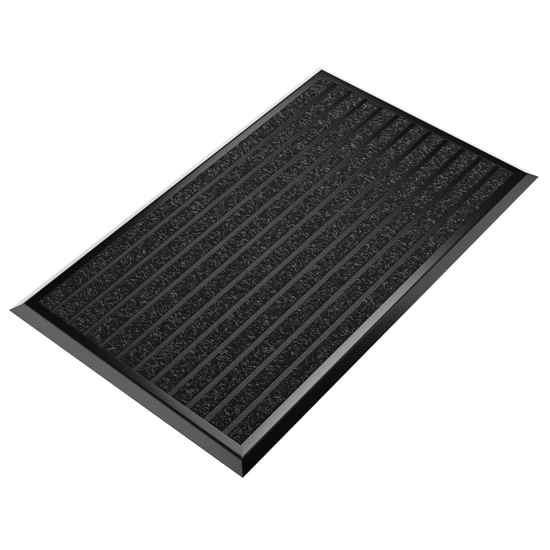 Outdoor black door mat 55 x 90 cm, aluminum doormats, outdoor doormat, heavy duty door mats outside, welcome door mat, dirt trap outdoor mat, house entrance doormat, heavy duty door mat dirt trapper.