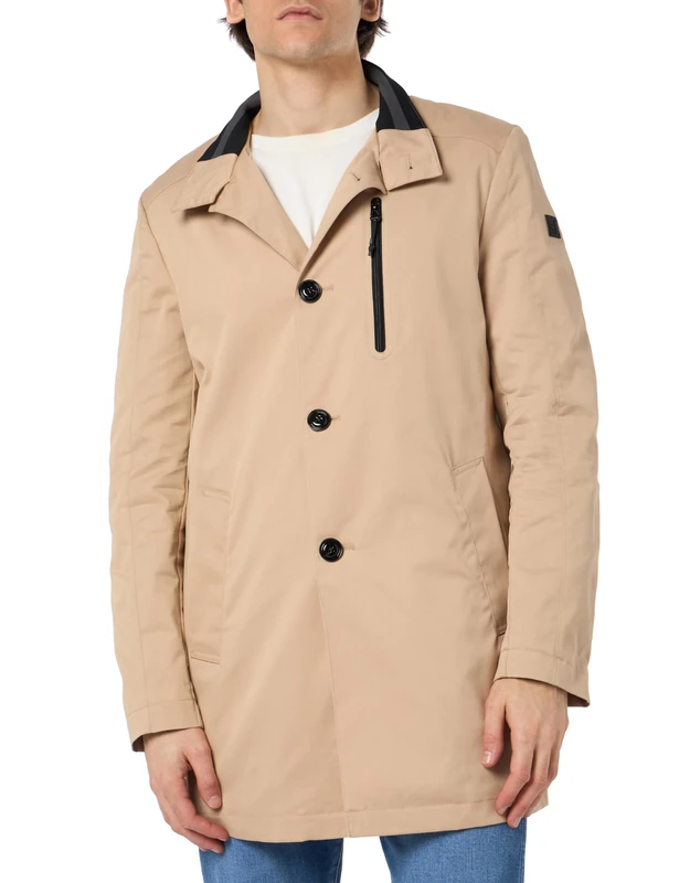 s.Oliver BLACK LABEL Men's 2148939 Coat, Beige 8195, 38