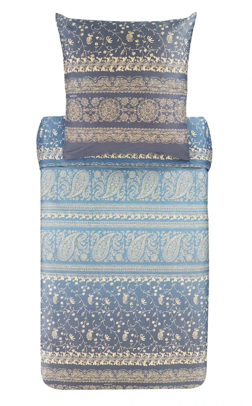 Bassetti Brenta 9325858 Bed Linen + 2 Pillowcases Made of 100% Cotton Satin in Pearl Grey G1, Dimensions: 200 x 200 cm + 2 K 80 x 80 cm