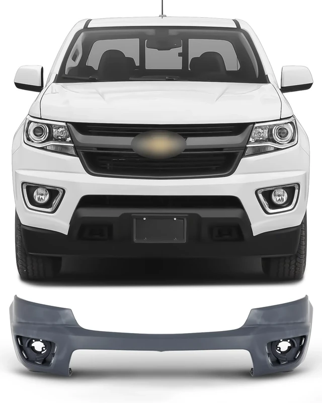 SCITOO Plastic Front Bumper Cover Replacement for 2015 2016 2017 2018 2019 2020 for Chevrolet Colorado Preceding Bumper 23484644