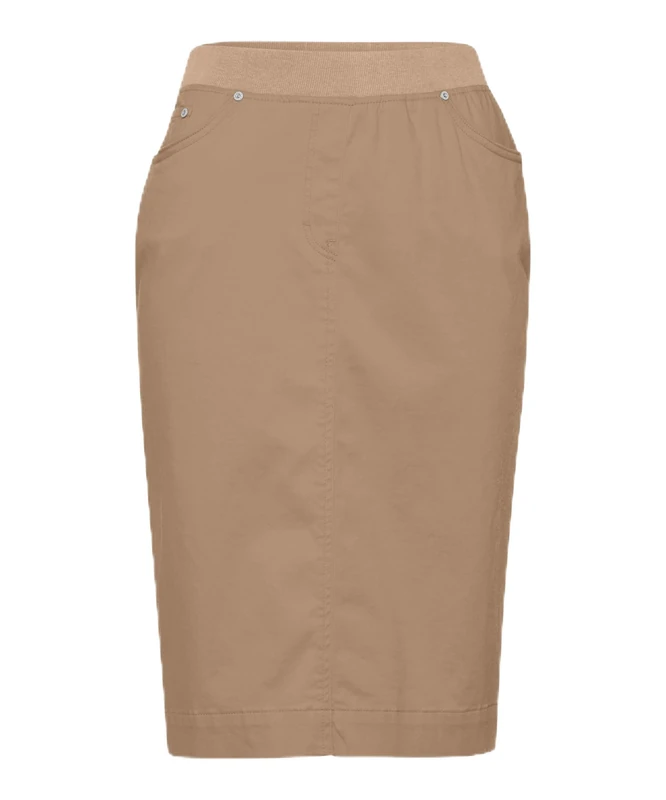 Raphaela by Brax Women's Pamina Skirt Super Dynamic Cotton Pigment, Sand, 22 - Image 1