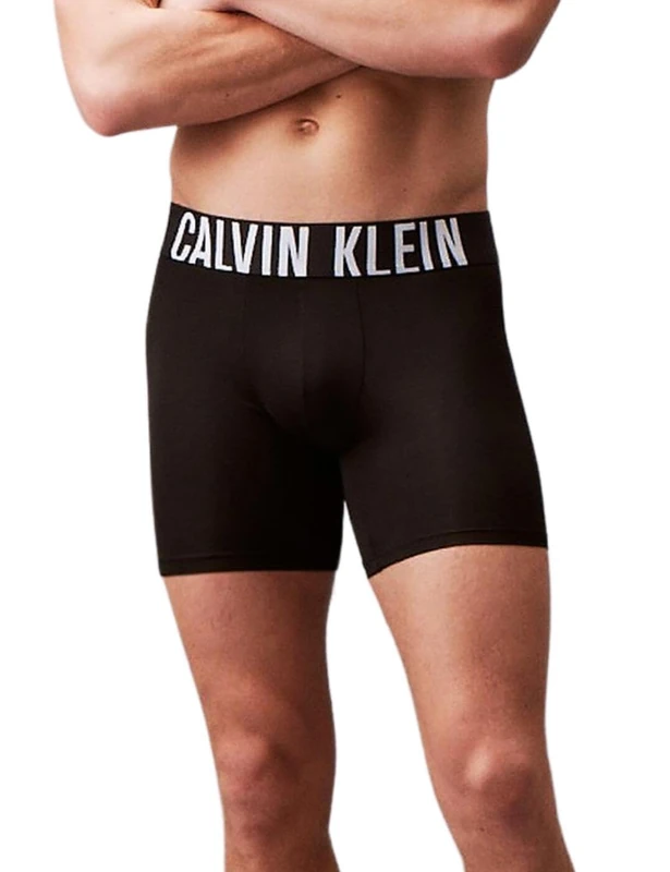 Calvin Klein Men's 3 Pack Boxer Briefs Underwear, Black (Black/Black/Black), XS