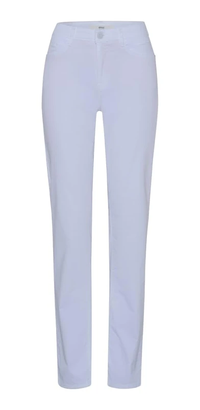 BRAX Women's Style Carola Elegant-Sportive Five-Pocket-Hose Slacks, White, 32W x 32L