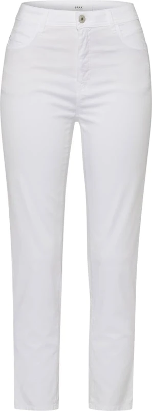 BRAX Women's Style Mary S Elegant-Sportive Five-Pocket Trousers Slacks, White, 27W x 32L