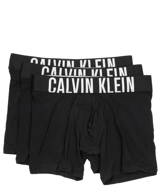 Calvin Klein Men's 3 Pack Boxer Briefs Underwear, Black (Black/Black/Black), XXL