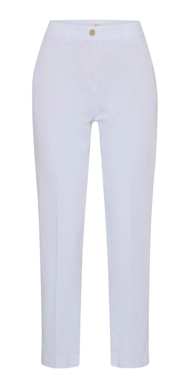 BRAX Women's Style Maron S Ultralight Cotton Chino Slacks, White, 26W x 32L - Image 1