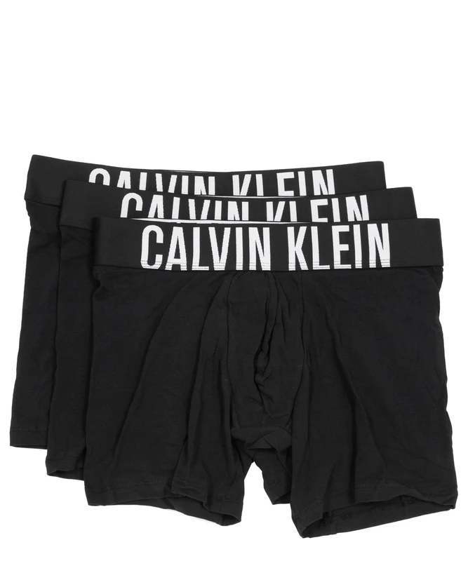 Calvin Klein Men's 3 Pack Boxer Briefs Underwear, Black (Black/Black/Black), M