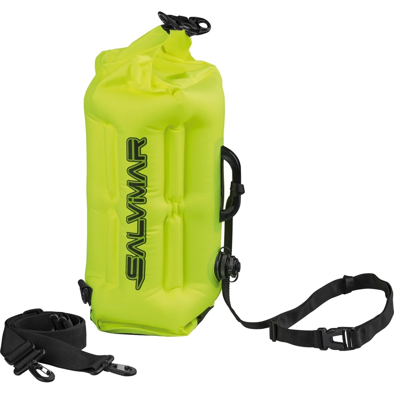 SALVIMAR Unisex - Adult Swimmy Safe Bag Swimming Buoy, neon Yellow, 62 cm, Buoy with Waterproof Bag - Image 1