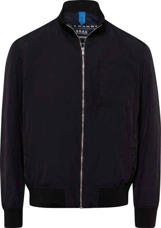 BRAX Men's Style Enzo Retro Classic: Smart Blouson Biker Jacket, Black, XXXXXL