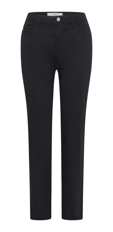 BRAX Women's Style Mary S Elegant-Sportive Five-Pocket Trousers Slacks, Black, 36W x 34L