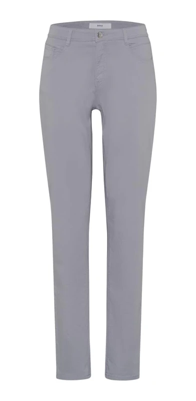 BRAX Women's Style Carola Elegant, Sporty Five-Pocket Trousers Slacks, Light Grey, 31W x 30L