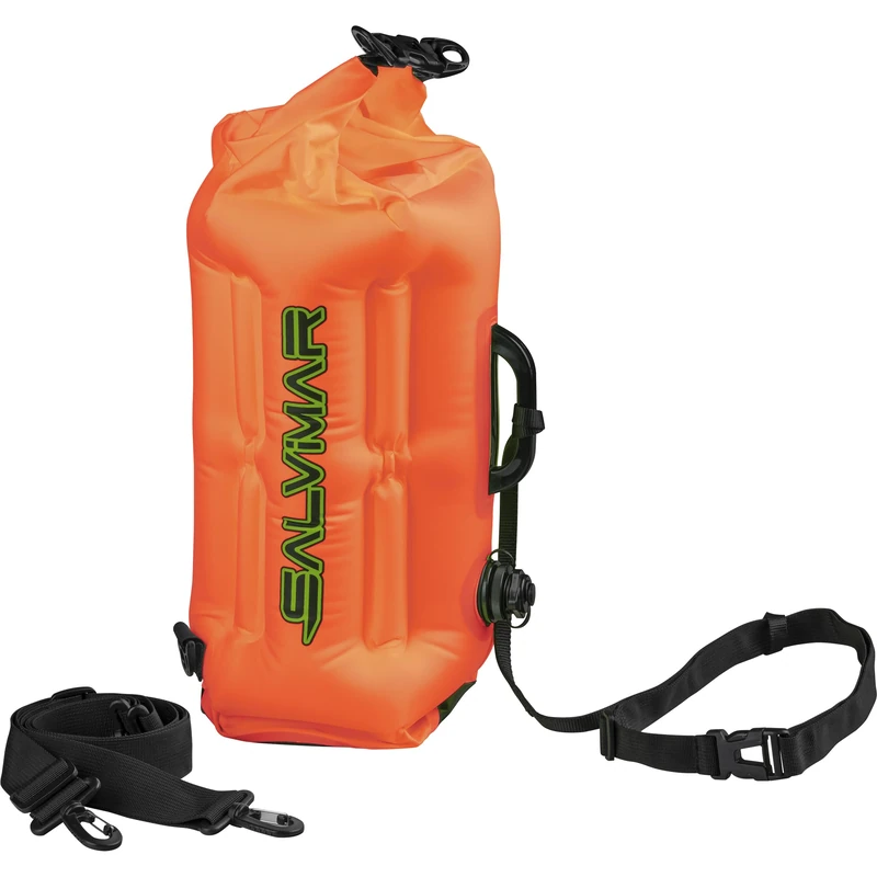 SALVIMAR Unisex - Adult Swimmy Safe Bag Swimming Buoy, neon Orange, 62 cm