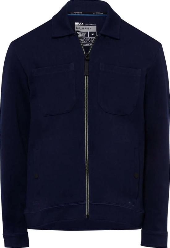 BRAX Men's Style Lenz J Overshirt in Modern Look, Universe, L