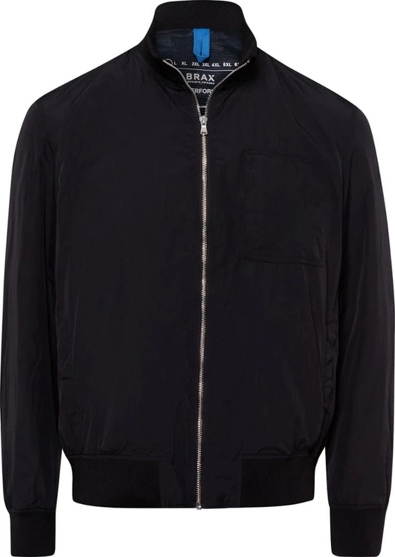 BRAX Men's Style Enzo Retro Classic: Smart Blouson Biker Jacket, Black, XXL