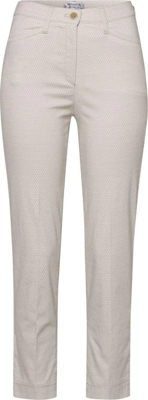 Raphaela by Brax Women's Lorella Fine Minimal Print Slacks, Beach, 32W x 32L