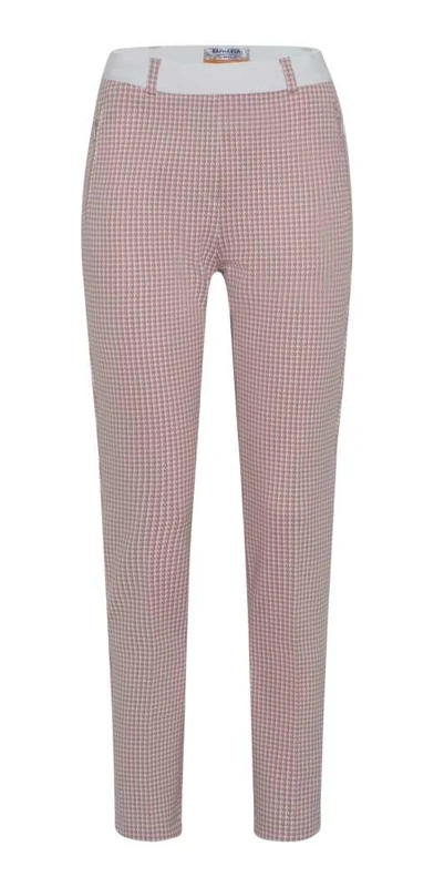 Raphaela by Brax Women's Lillyth Jersey Minimal Jacquard Slacks, Magenta, 36W x 30L
