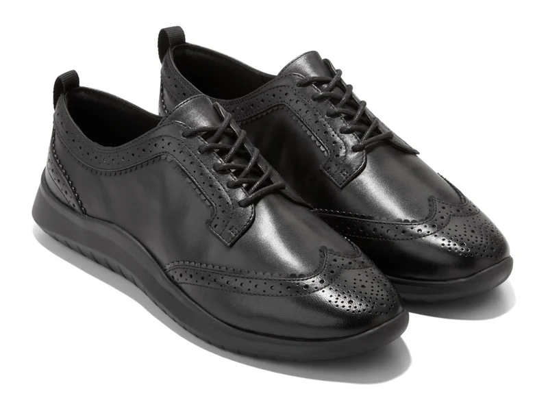 Cole Haan Women's Zerogrand Meritt Wing Tip Oxford, Black, 6.5 UK