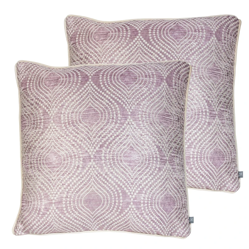 Prestigious Textiles Radiance Feather Filled Cushions Twin Pack, Dusk, 55 x 55cm - Image 1