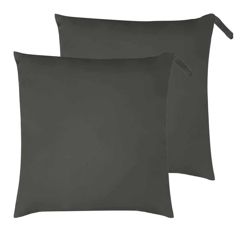 furn. Plain Outdoor Cushions Twin Pack