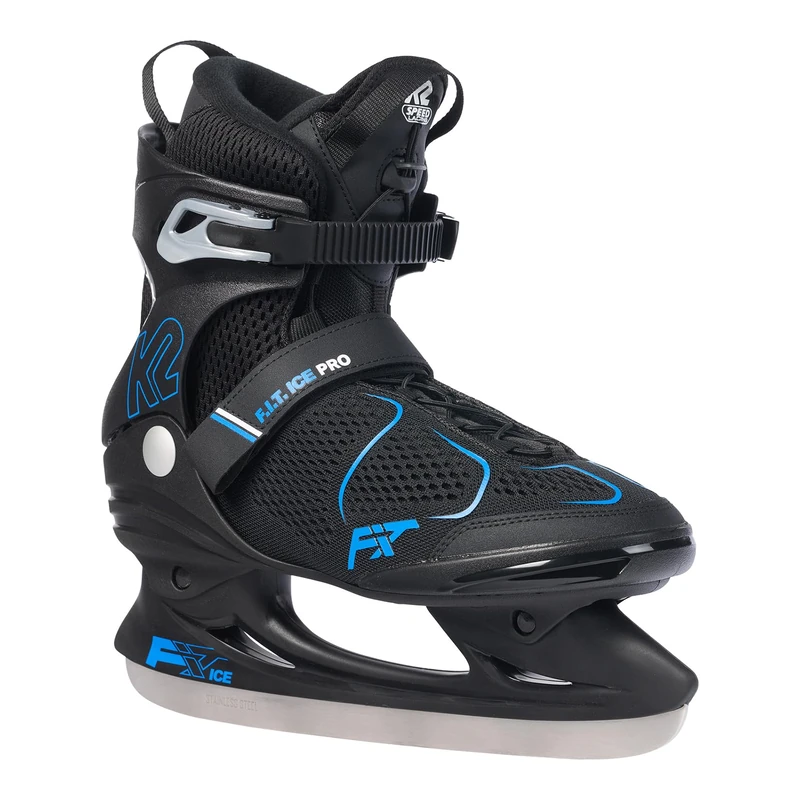 K2 F.I.T. Ice Pro Men's Skates Black/Blue, UK 5.5 / cm: 24.5