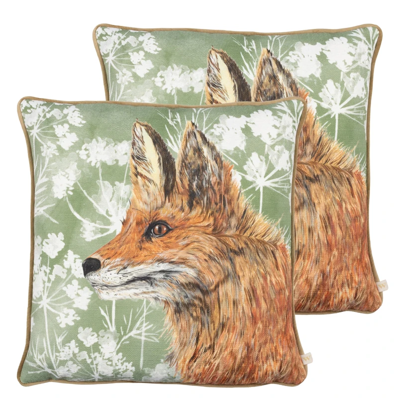 furn. Wylder Nature Manor Fox Feather Filled Cushions Twin Pack