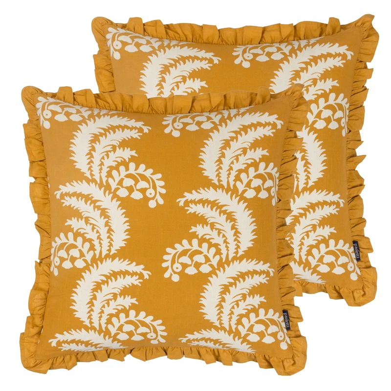 Paoletti Montrose Feather Filled Cushions Twin Pack