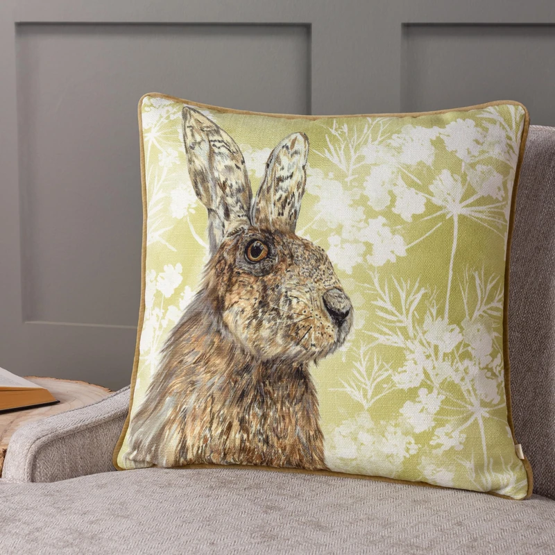 furn. Wylder Nature Manor Hare Feather Filled Cushions Twin Pack