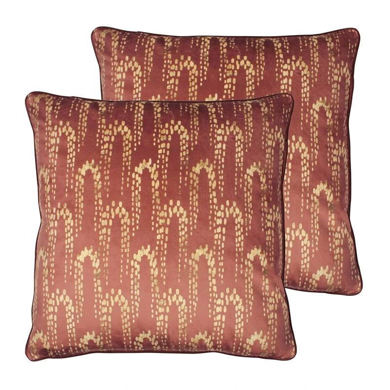 furn. Wisteria Feather Filled Cushions Twin Pack,50 x 50cm - Image 1