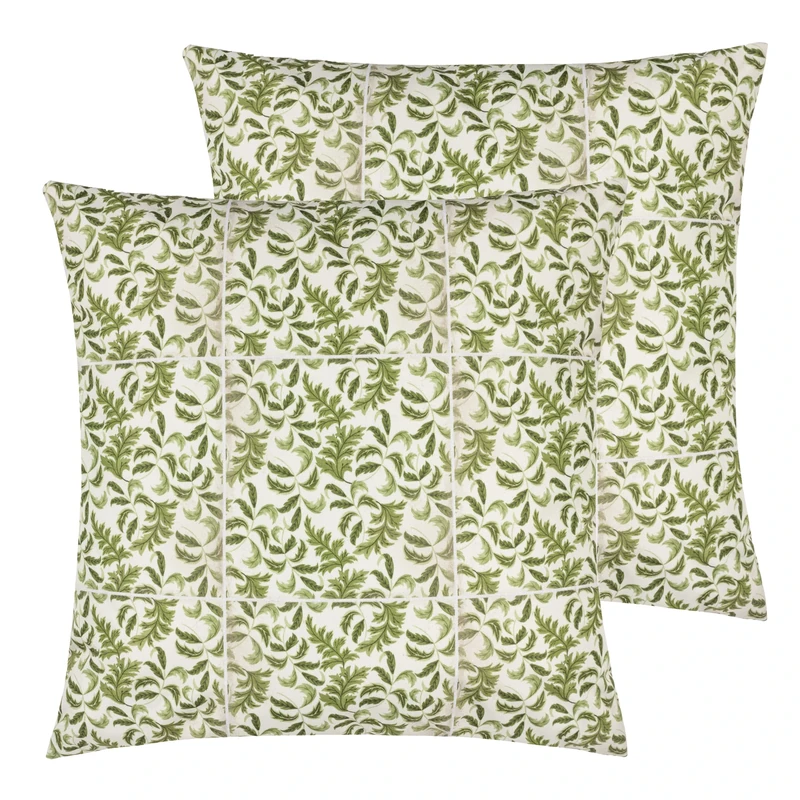 Paoletti Minton Tiles Outdoor Cushions Twin Pack