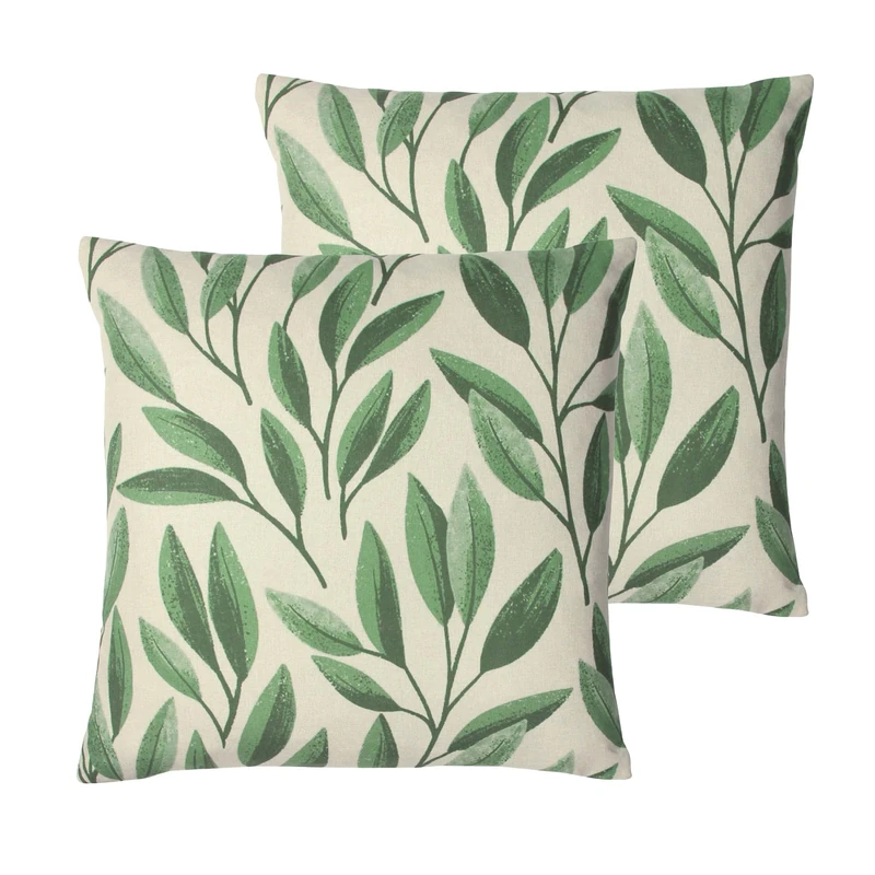 Paoletti Laurel Feather Filled Cushions Twin Pack