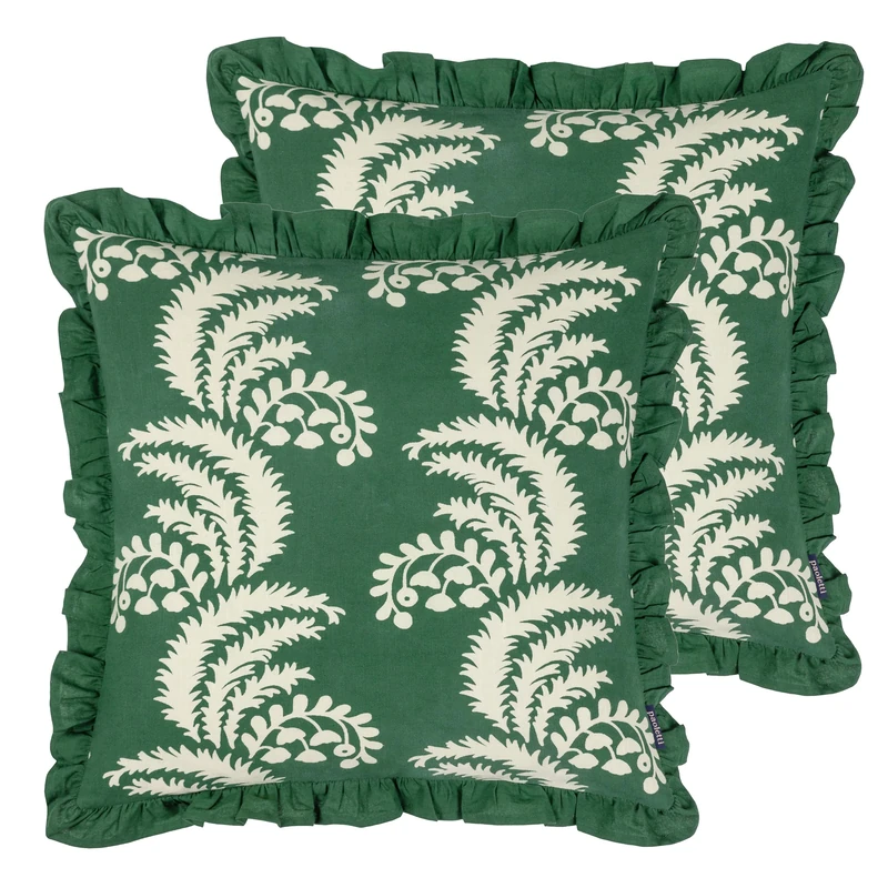 Paoletti Montrose Feather Filled Cushions Twin Pack