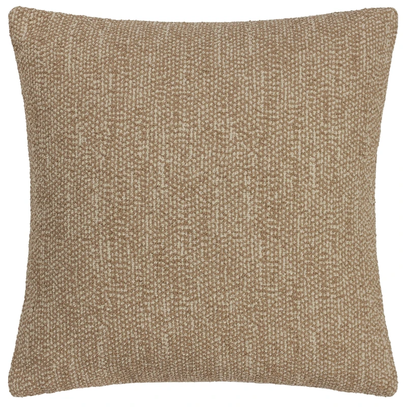 Hoem Tiona Square Feather Filled Cushions Twin Pack, Toffee/Nougat, 50 x 50cm