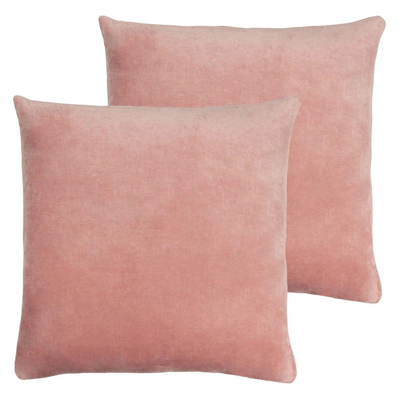 furn. Solo Feather Filled Cushions Twin Pack, Pink, 45 x 45cm