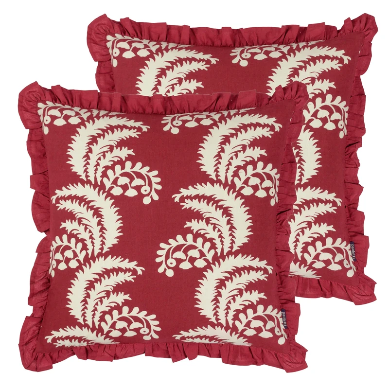 Paoletti Montrose Feather Filled Cushions Twin Pack - Image 1
