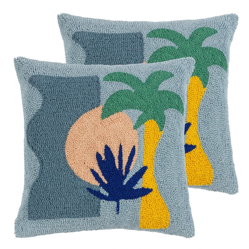 Heya Home Spritz Feather Filled Cushions Twin Pack - Image 1