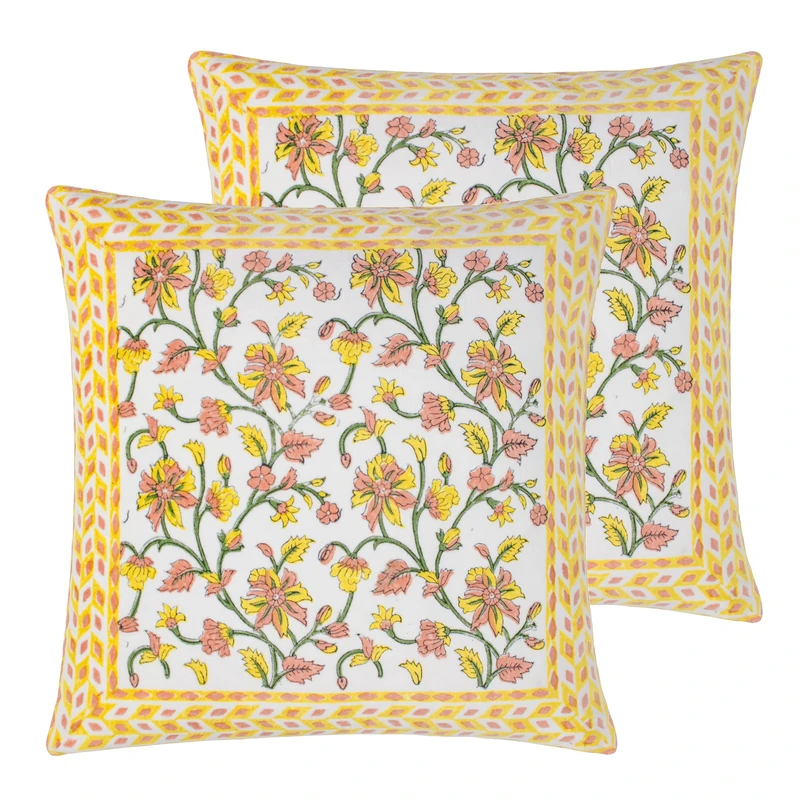 Paoletti Mentera Feather Filled Cushions Twin Pack - Image 1