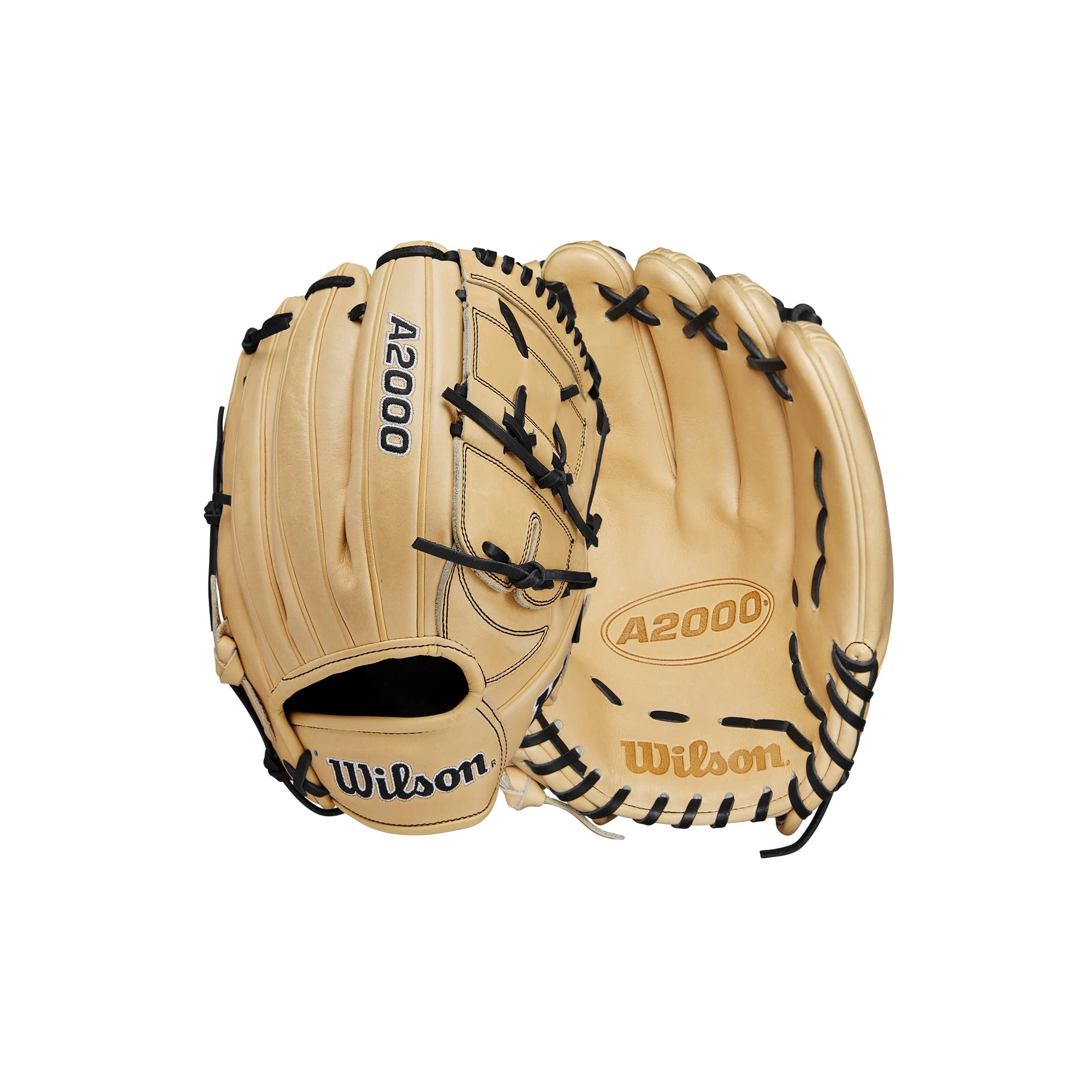 Wilson 2024 A2000 B2 12 Pitcher s Baseball Glove - Right Hand Throw, Blonde/Black